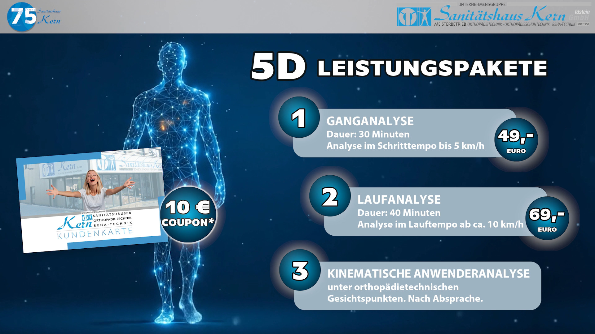Beitragsbild zum 5D-Lauflabor im Sanitätshaus Kern Idstein