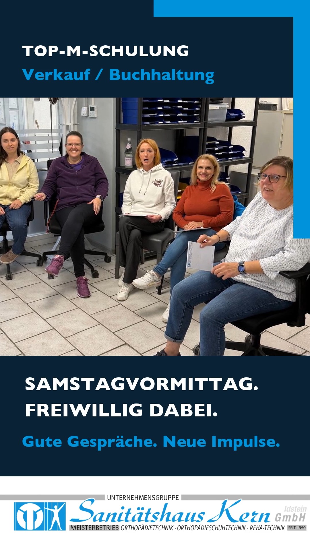 Beitragsbild zur Team-Weiterbildung am Samstagvormittag im Sanitätshaus Kern